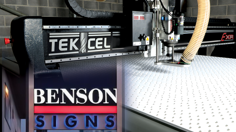 Featured image for “Benson Signs Installs Its Second Tekcel CNC Router”