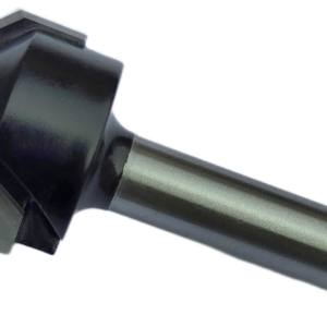 Black metal tool with a square, funnel-like head attached to a long cylindrical shaft; resembles a nozzle or punch attachment.