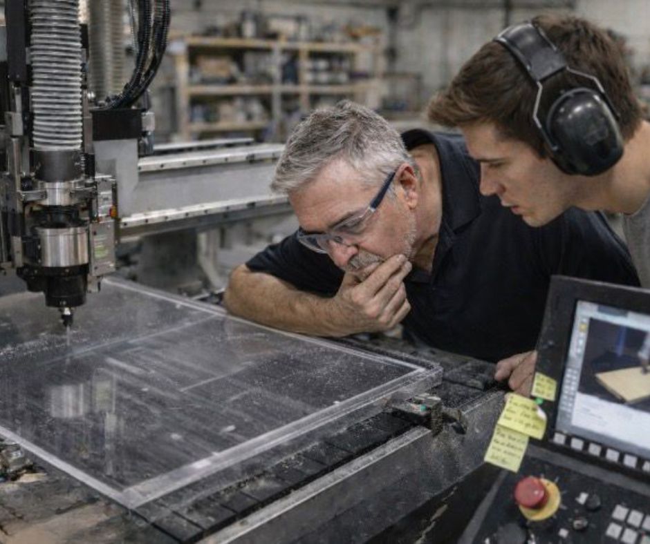 Complete CNC Solutions | CNC operator training a new worker