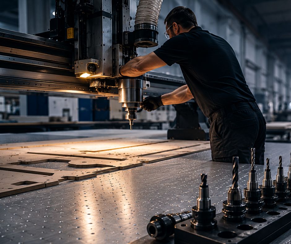 Complete CNC Solutions | Manual tool changing on a CNC router