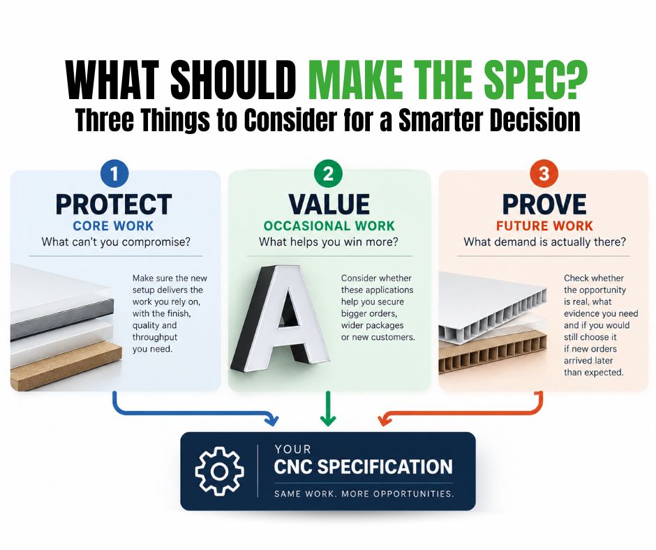 Complete CNC | CNC router specification decision framework for choosing the right machine capabilities