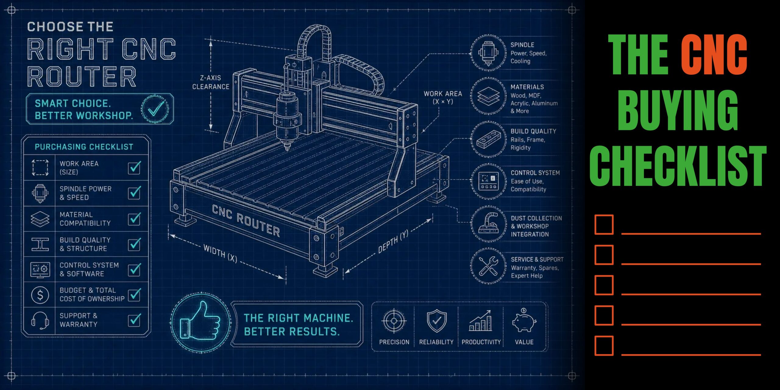 Featured image for “CNC router buying checklist: what to compare before you invest”